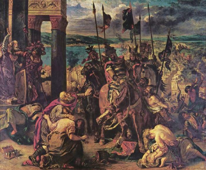 The Entry of the Crusaders into Constantinople, Eugene Delacroix